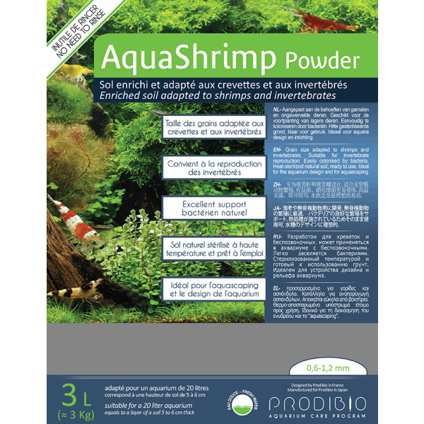 Prodibio AquaShrimp Powder 3 kg inkl. Bacter Kit Soil