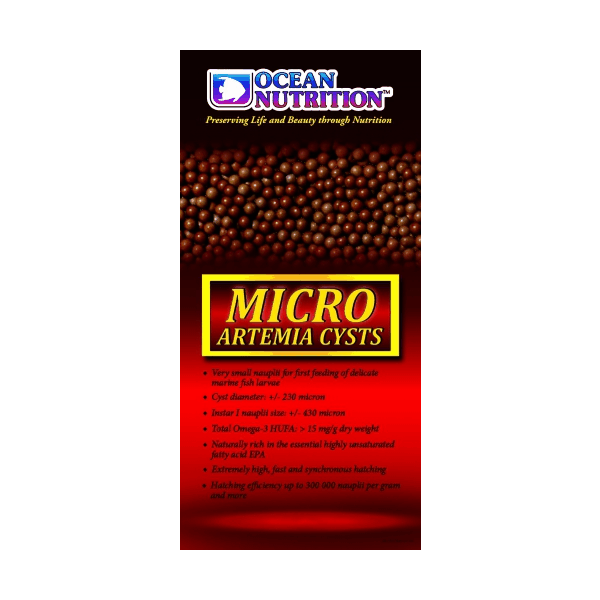 Ocean Nutrition Micro Artemia Cysts 430 micron >300.000 NPG 500 gr