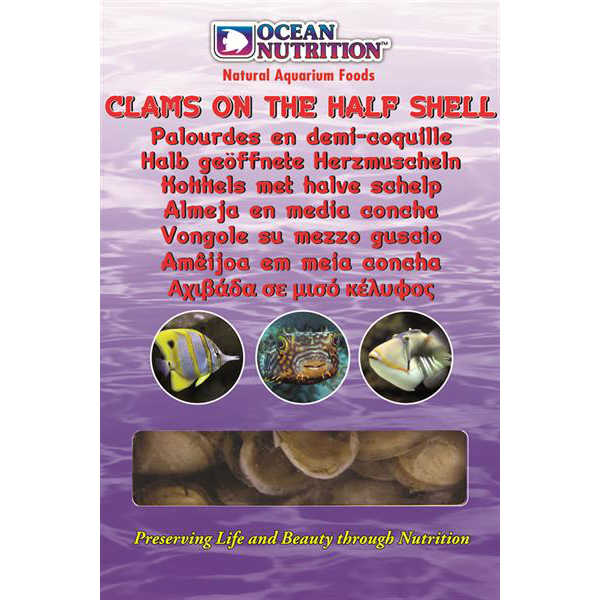 Ocean Nutrition Clams on the half Shell (Mono Tray) 100 g