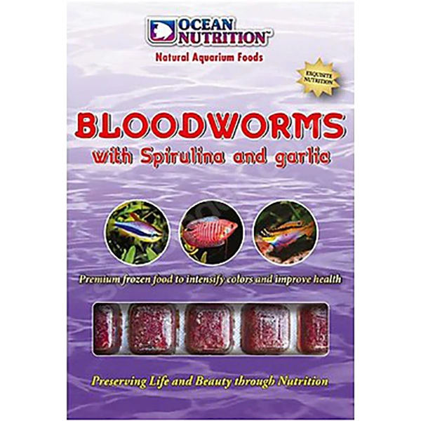 Ocean Nutrition Bloodworms with Spirulina & Garlic 100 g